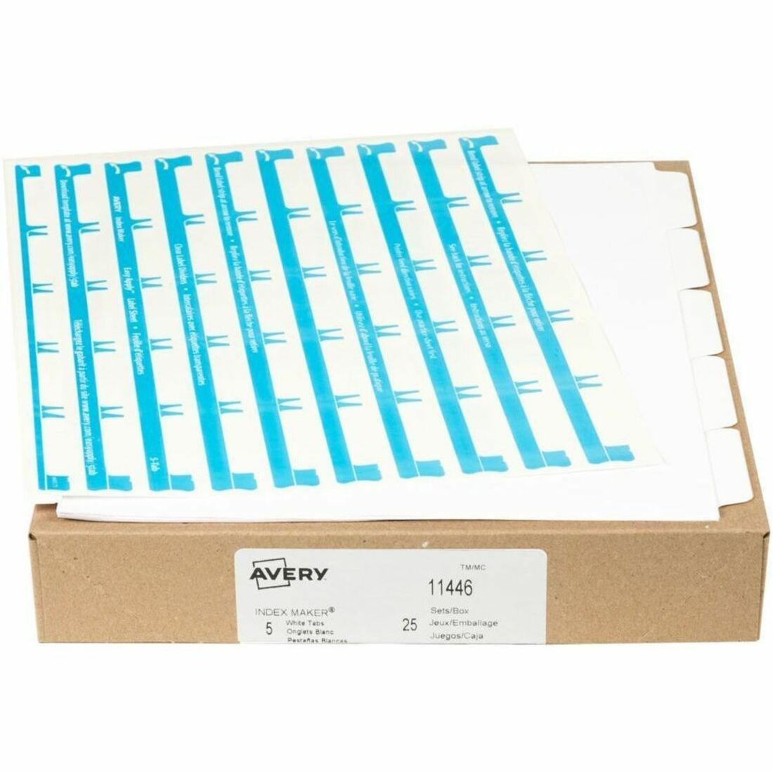 Avery Dividers Index Reg Tab 5Tab