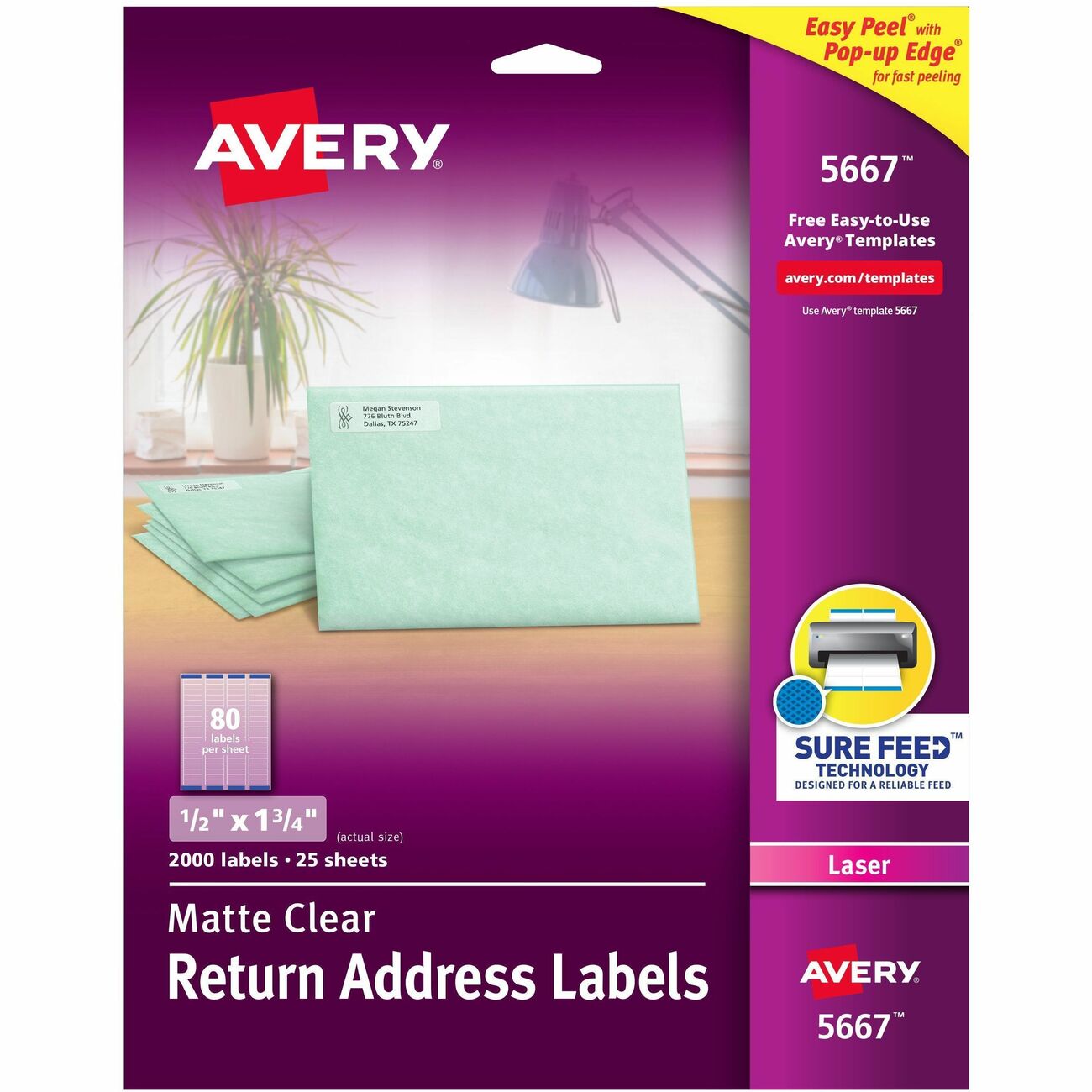 Avery Label Ezpeel Laser 1/2X1.75