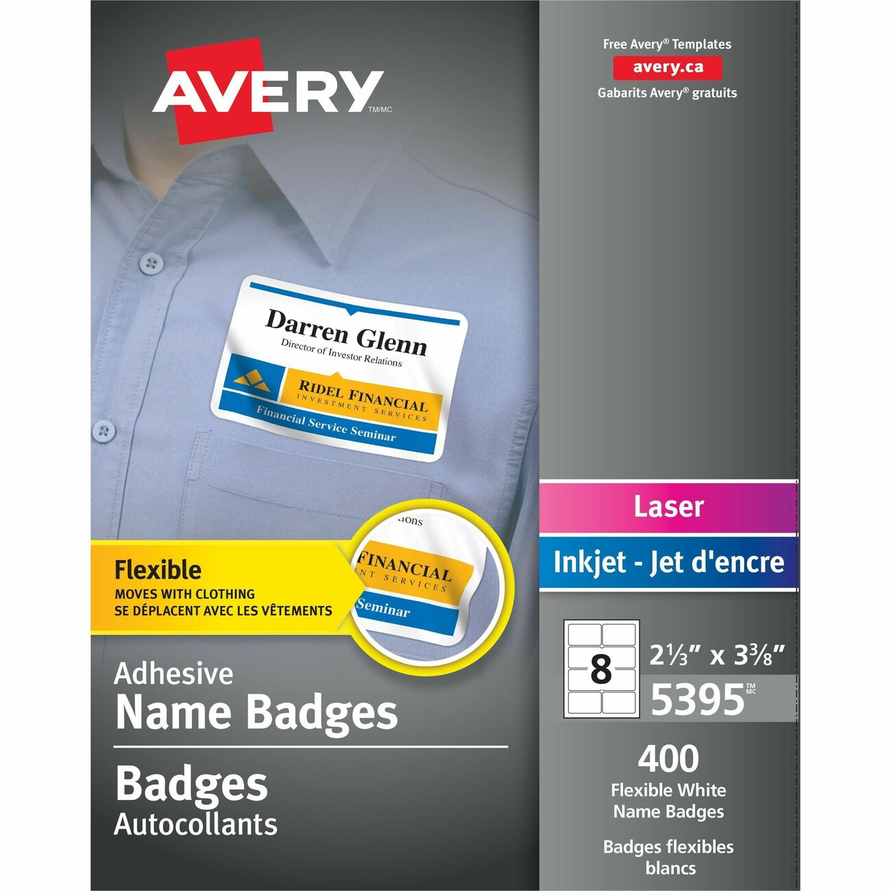Avery Badge Adhesive We 400