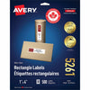 Avery&reg; White Rectangle Labels with Sure Feed Technology
