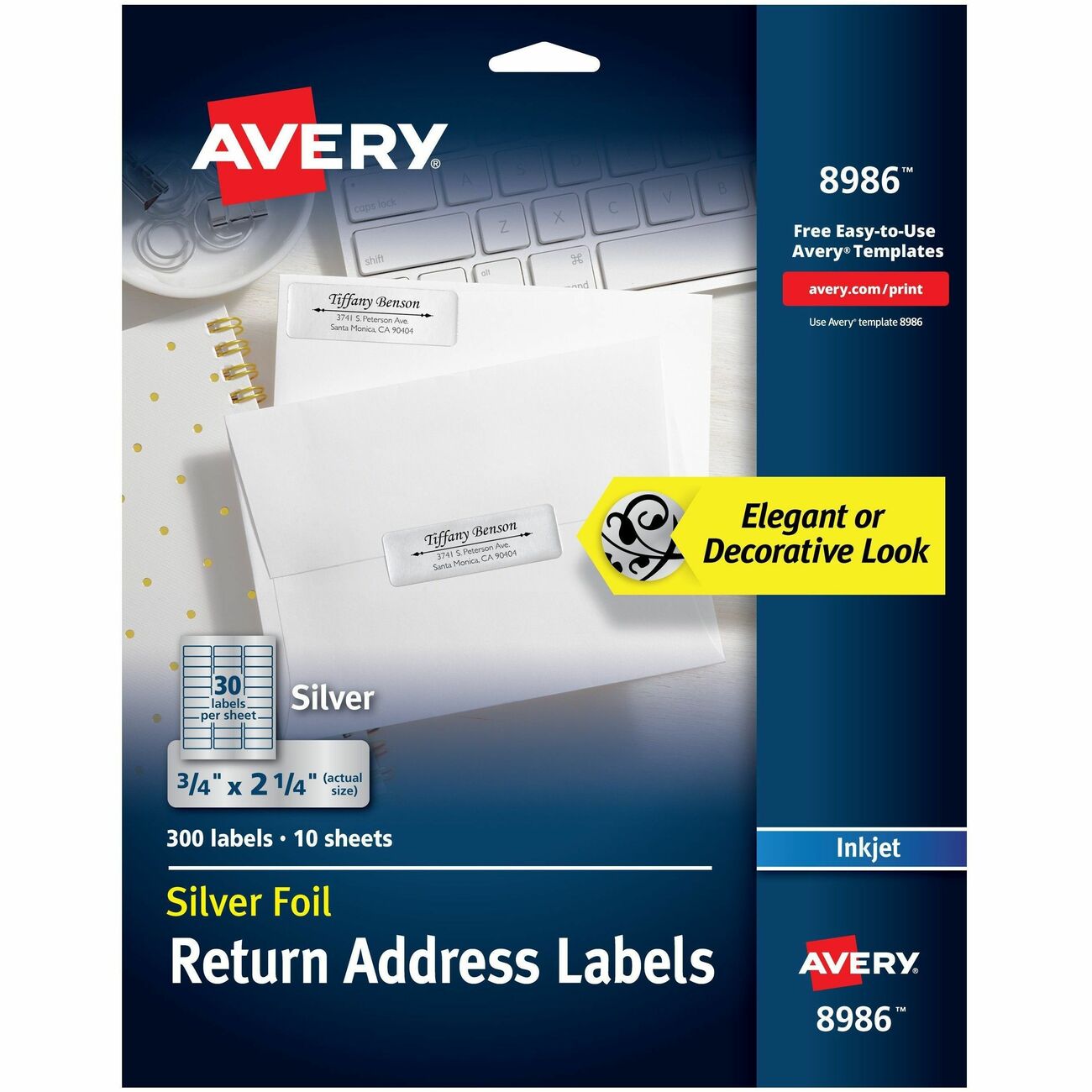 Avery Label Inkjt Foil Address