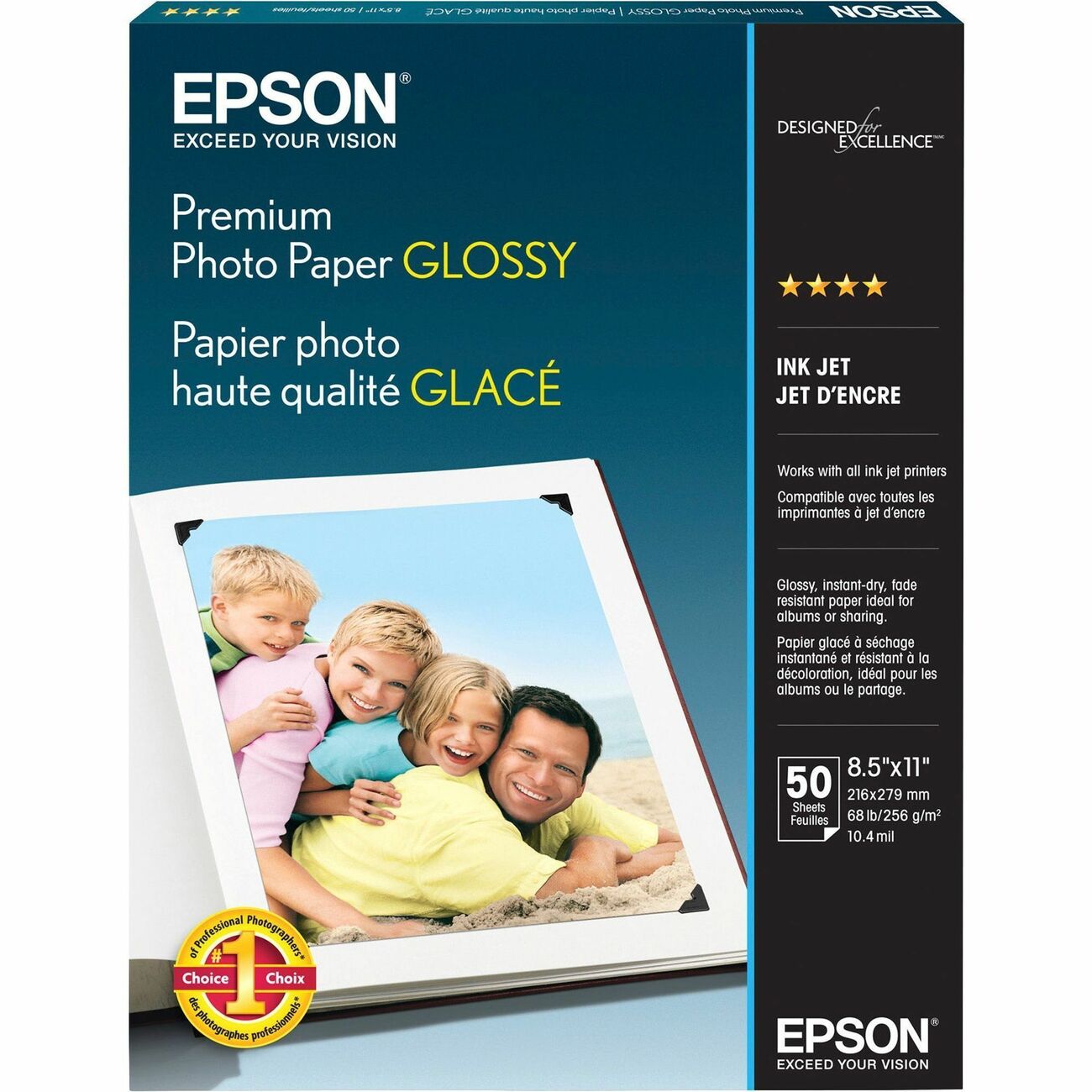 Epson Paper Photo 8.5X11 Gloss We