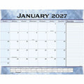 AT-A-GLANCE Calendar Deskpad Marbled Blue