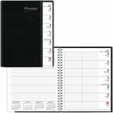 Brownline Pre-Vu Weekly Planner, Transparent Section, English, Black (CB920.BLK)