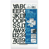 Letter Numbers Vnyl 1"Bk