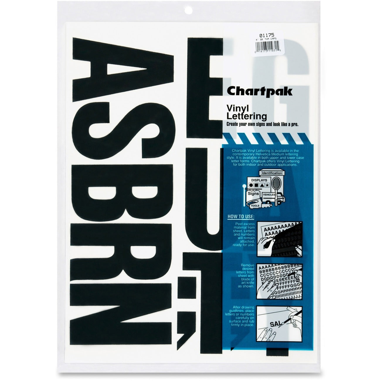 Letters Vinyl 4 Blk