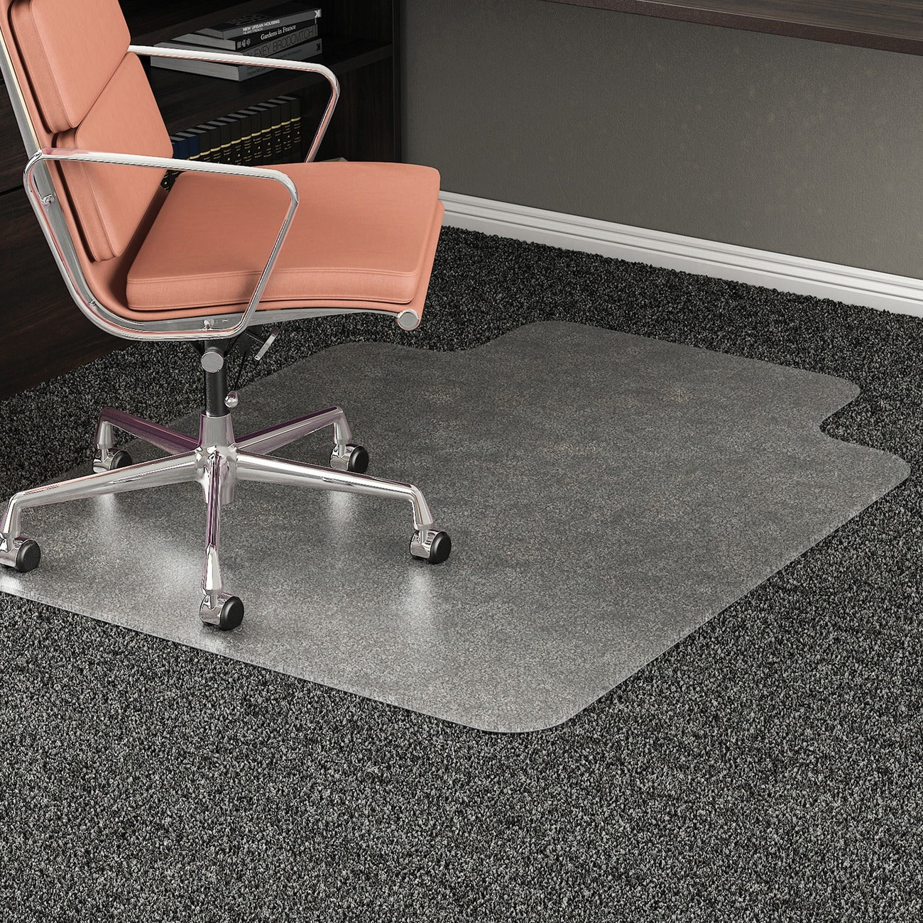 deflecto Mat Chair Roll W/Lip 45X53