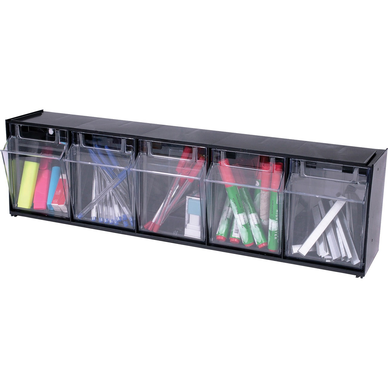 deflecto Bin Storage 5Unit Bk