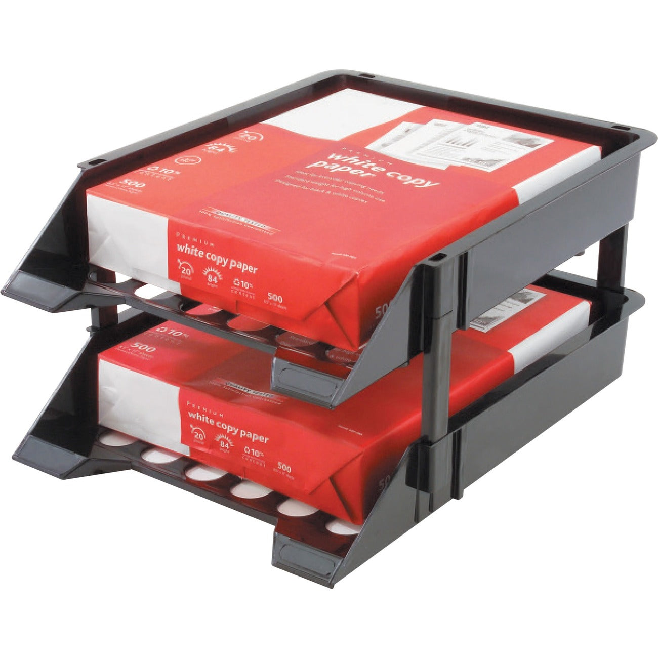 deflecto Tray Desk Set 2/St Bk