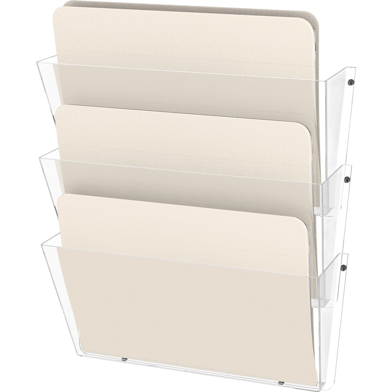deflecto Pocket Wall Ltr 3 Pk Nonbrk