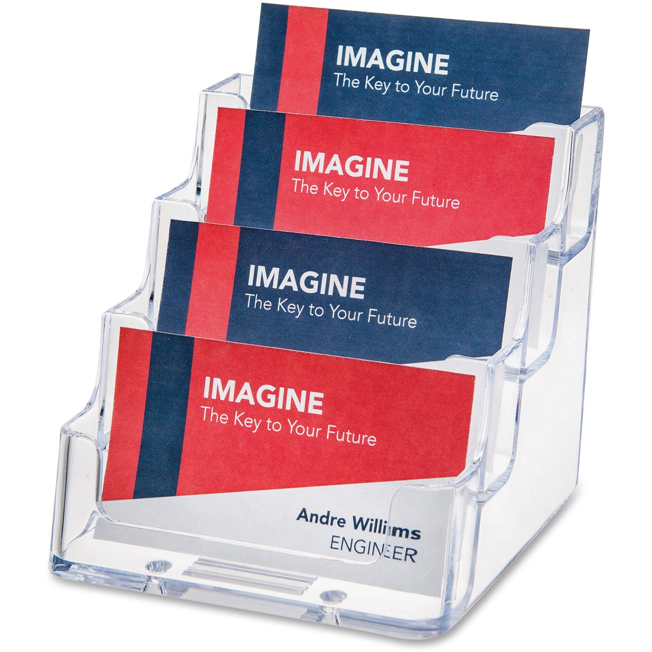 deflecto Holder Bus Card 4Pkt
