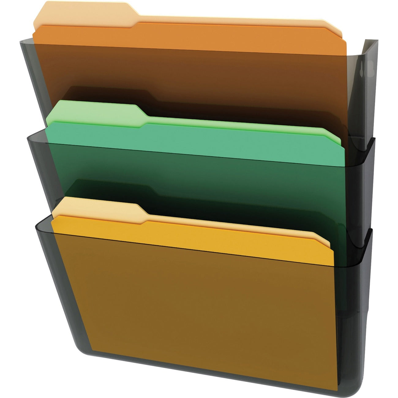 deflecto Pocket Wall 3/Pk Stack Ske
