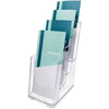 deflecto Holder Lit Leaflet 4Tier Cl