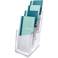 deflecto Holder Lit Leaflet 4Tier Cl