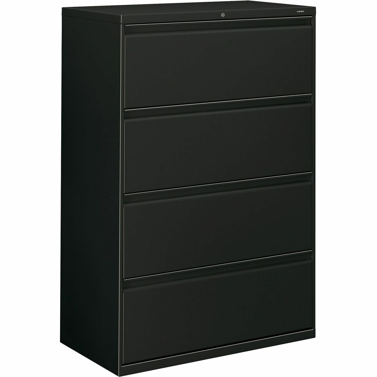 HON File Lateral 4Drawer Blk
