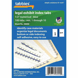 Tabbies Legal Index Divider Tabs