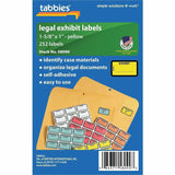 Tabbies Color-coded Legal Exhibit Labels