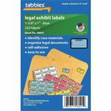 Tabbies Color-coded Legal Exhibit Labels