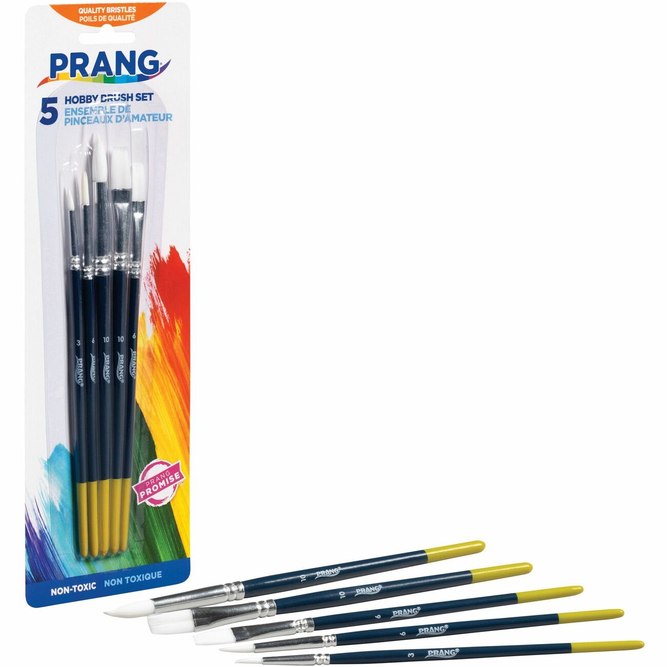 Dixon Ticonderoga Set Brush Hobby Ast 5Ct