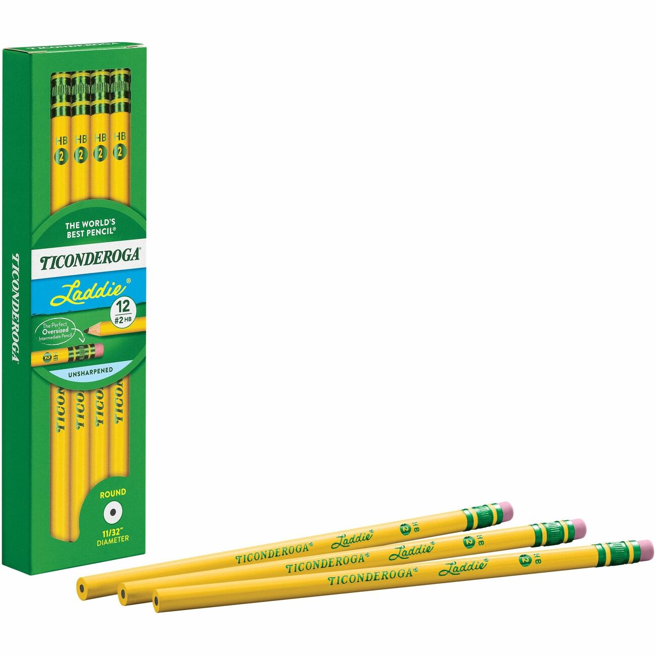 Dixon Ticonderoga Pencil Laddie #2 W/Eraser