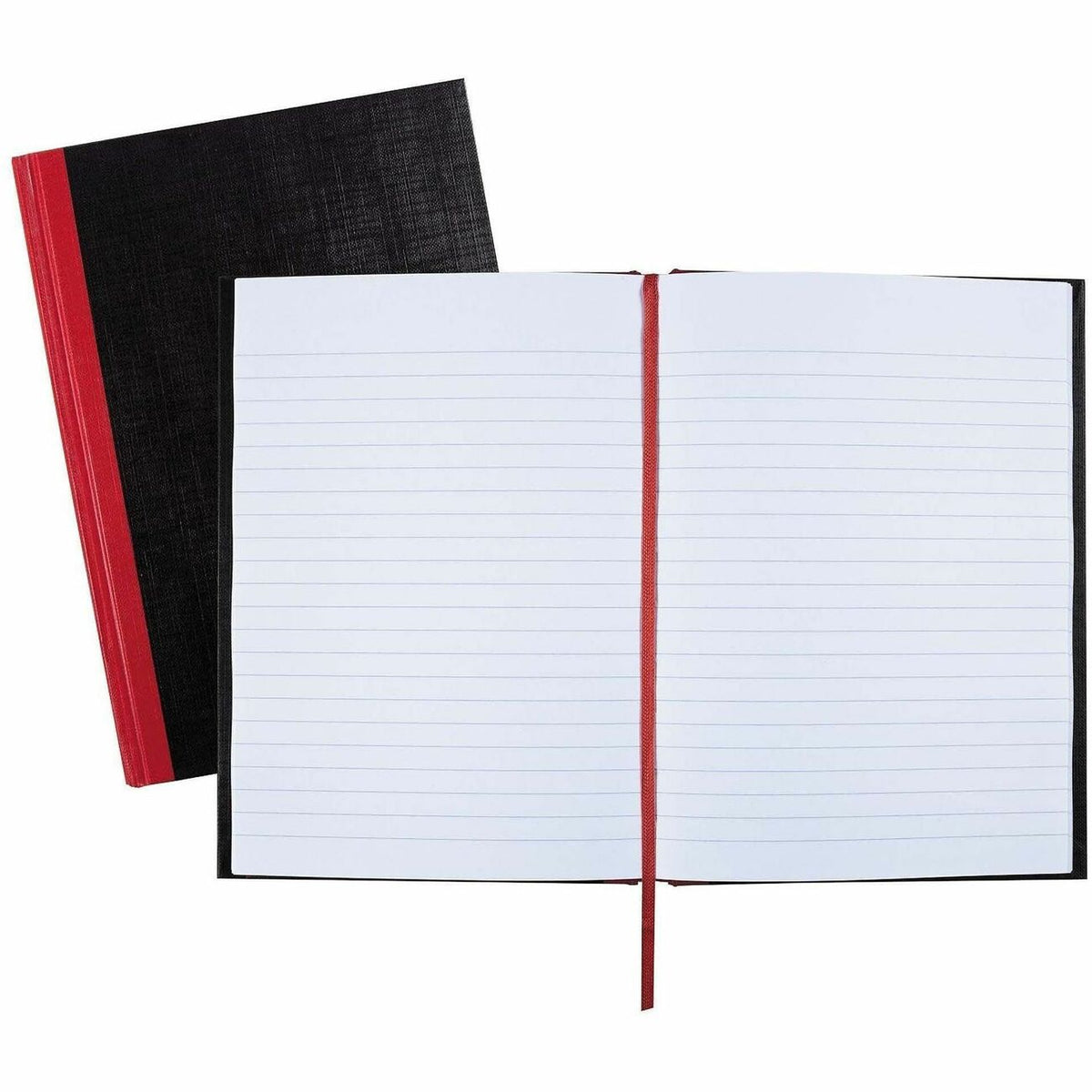 Notebook Casebnd 8X6 Bk Rd