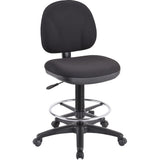 Lorell Millenia Series Adjustable Task Stool with Back