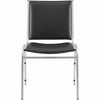 Lorell Stacking Chair Armless Black 4/box