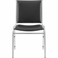 Lorell Stacking Chair Armless Black 4/box