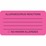 Tabbies ALLERY/DRUG REACTIONS Alert Labels
