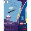 Avery Dividers Write-On 5Tab Mlti