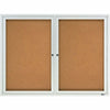 Quartet Enclosed Bulletin Board for Indoor Use