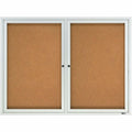Quartet Enclosed Bulletin Board for Indoor Use