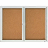 Quartet Enclosed Bulletin Board for Indoor Use
