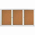 Quartet Enclosed Bulletin Board for Indoor Use