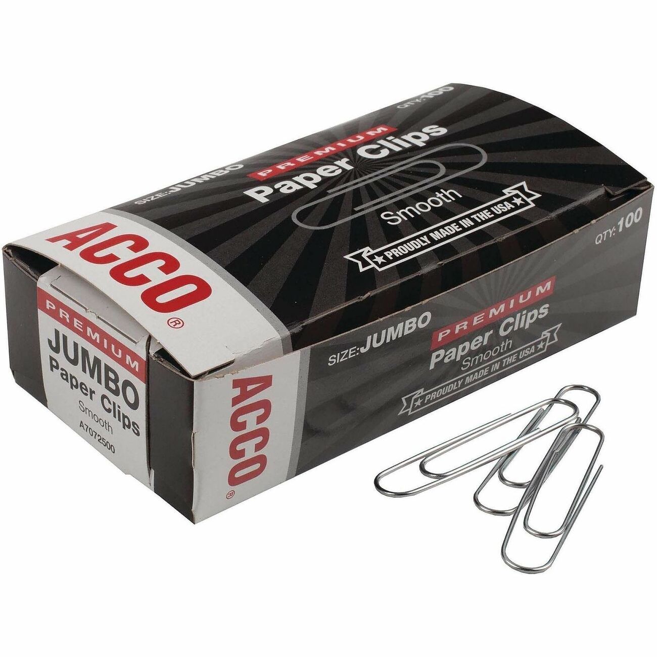 ACCO Clips Paper Standard Jumbo