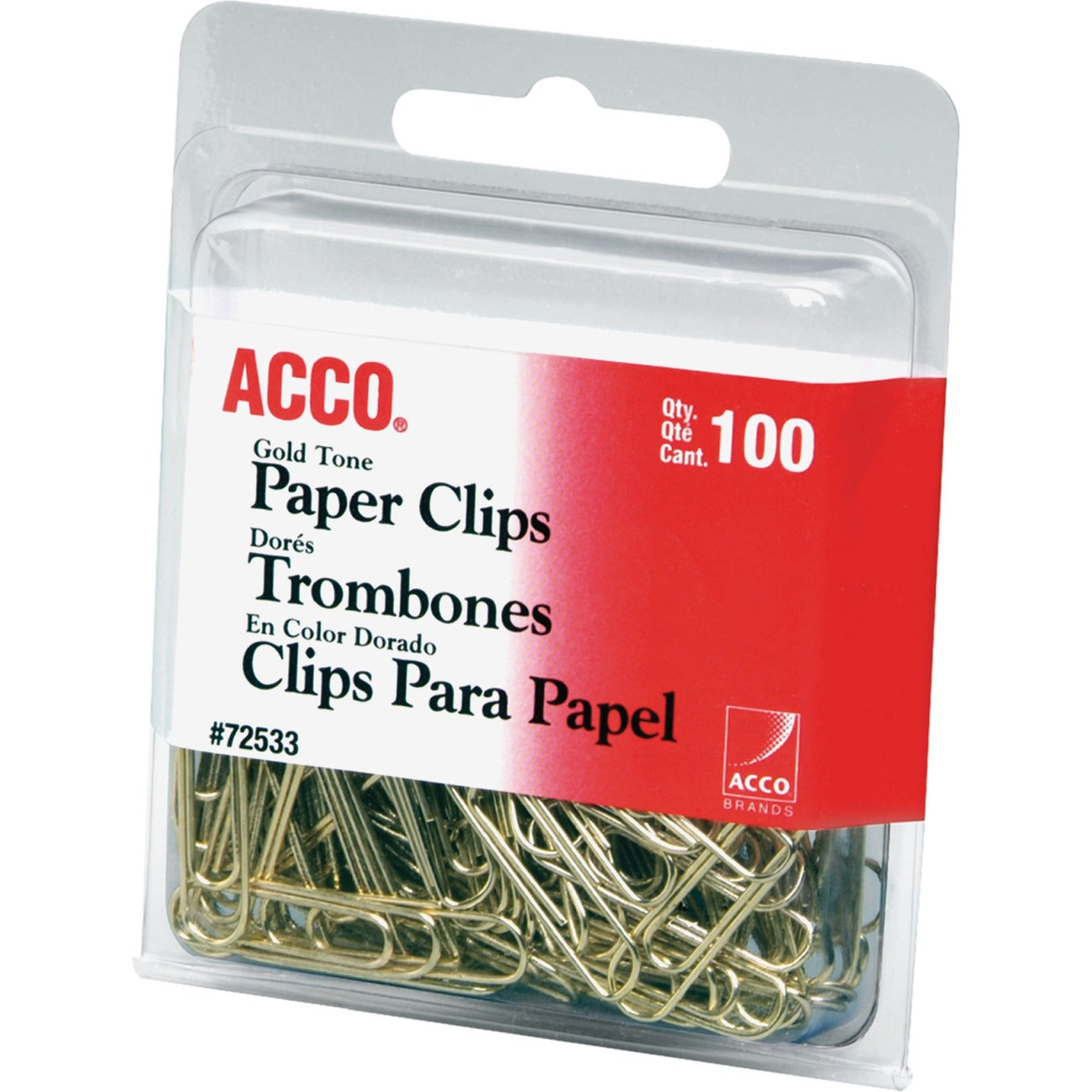 ACCO Clip Gem #1 Gold Tone