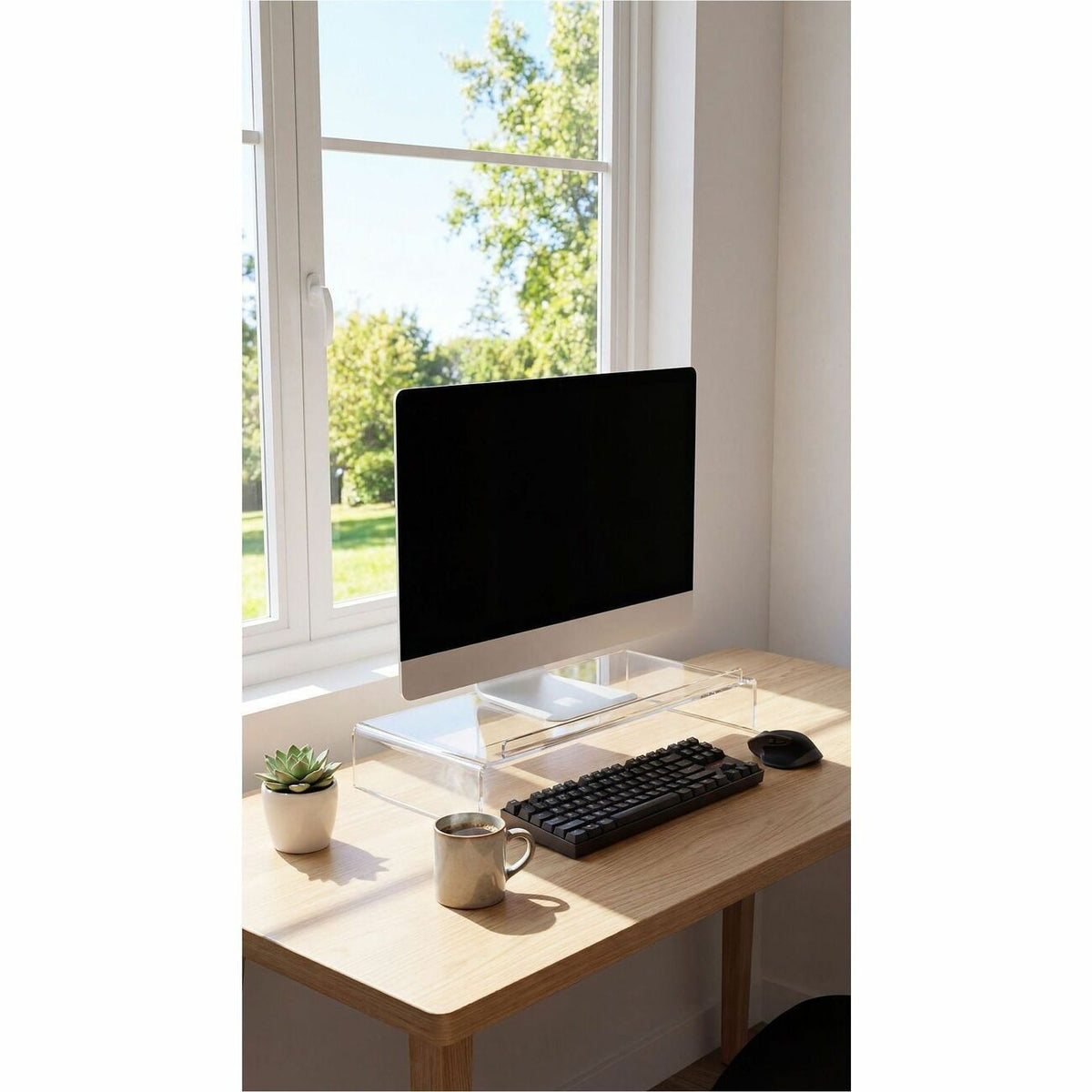 Kantek Monitor Stand with Keyboard Storage