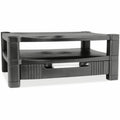 Kantek 2-Level Height-Adjustable Monitor Stand with Organizing Drawer