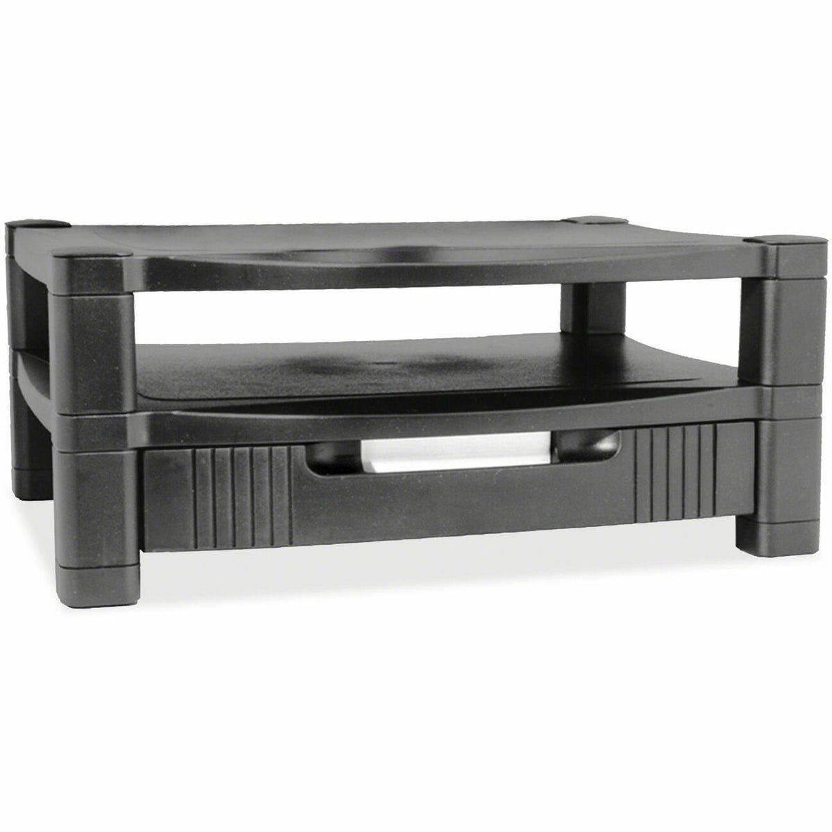 Kantek 2-Level Height-Adjustable Monitor Stand with Organizing Drawer