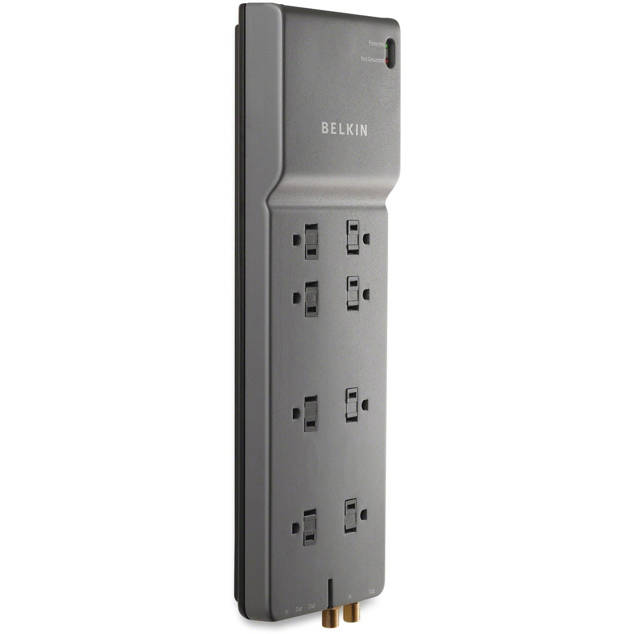 Hub 8 Outlet 12 Cord Gy