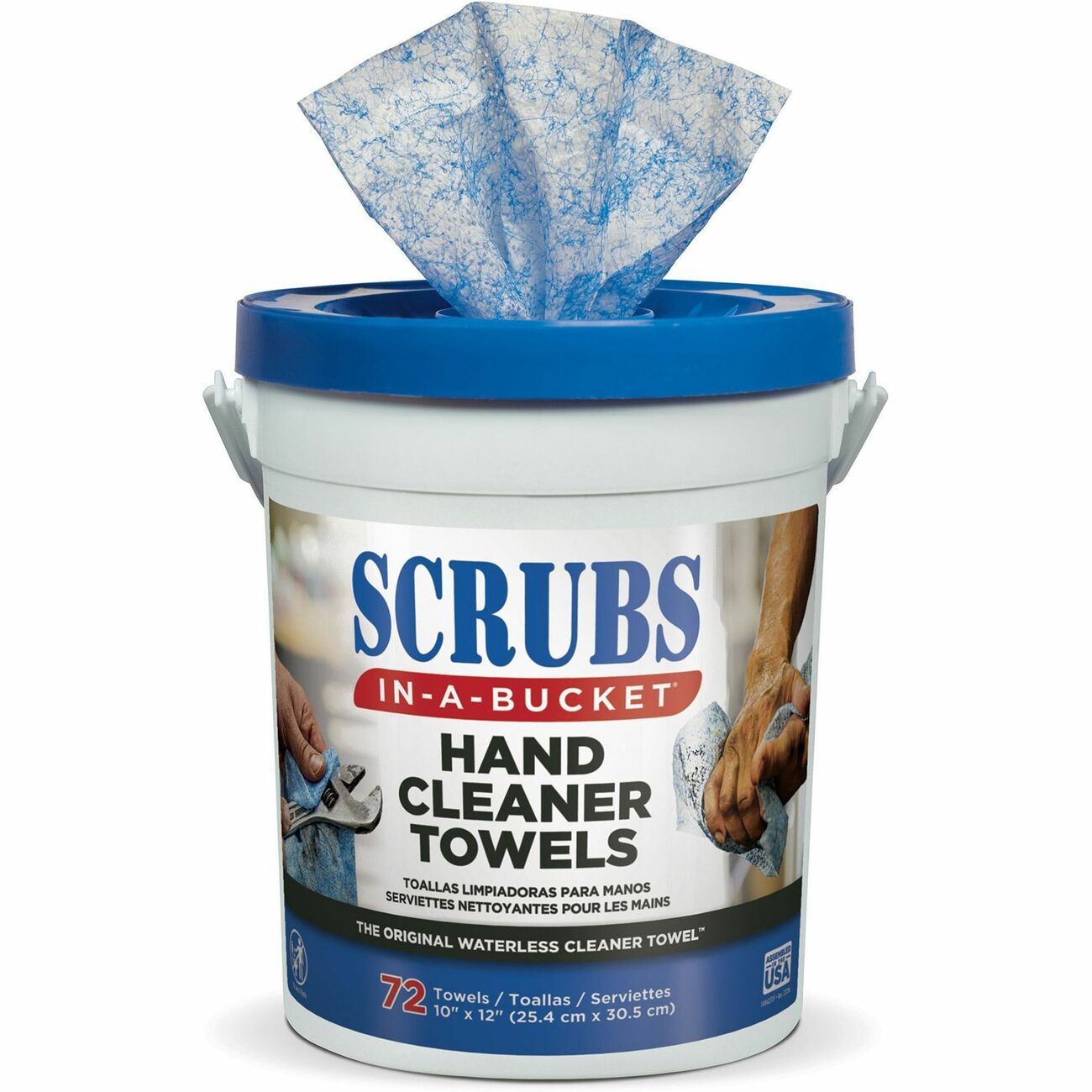 Wipes Scrubs Inabucket 72Ct