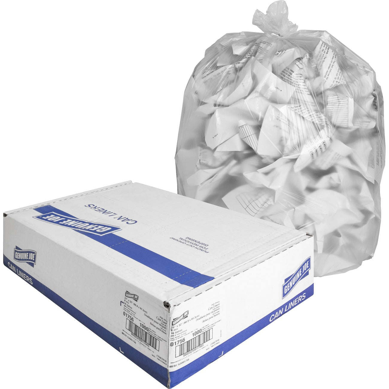 Genuine Joe Liner Hd 24X33 16G 8Mc
