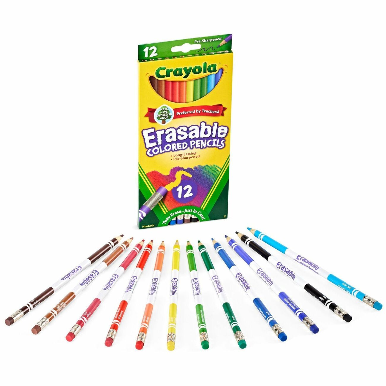 Crayola Pencil Colored Ersbl 12Ct
