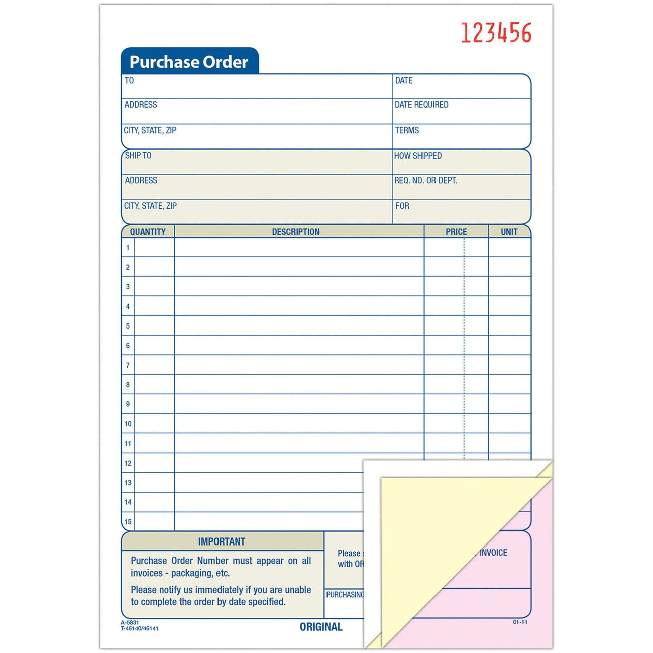 Form Cbls Purchorder 3Part