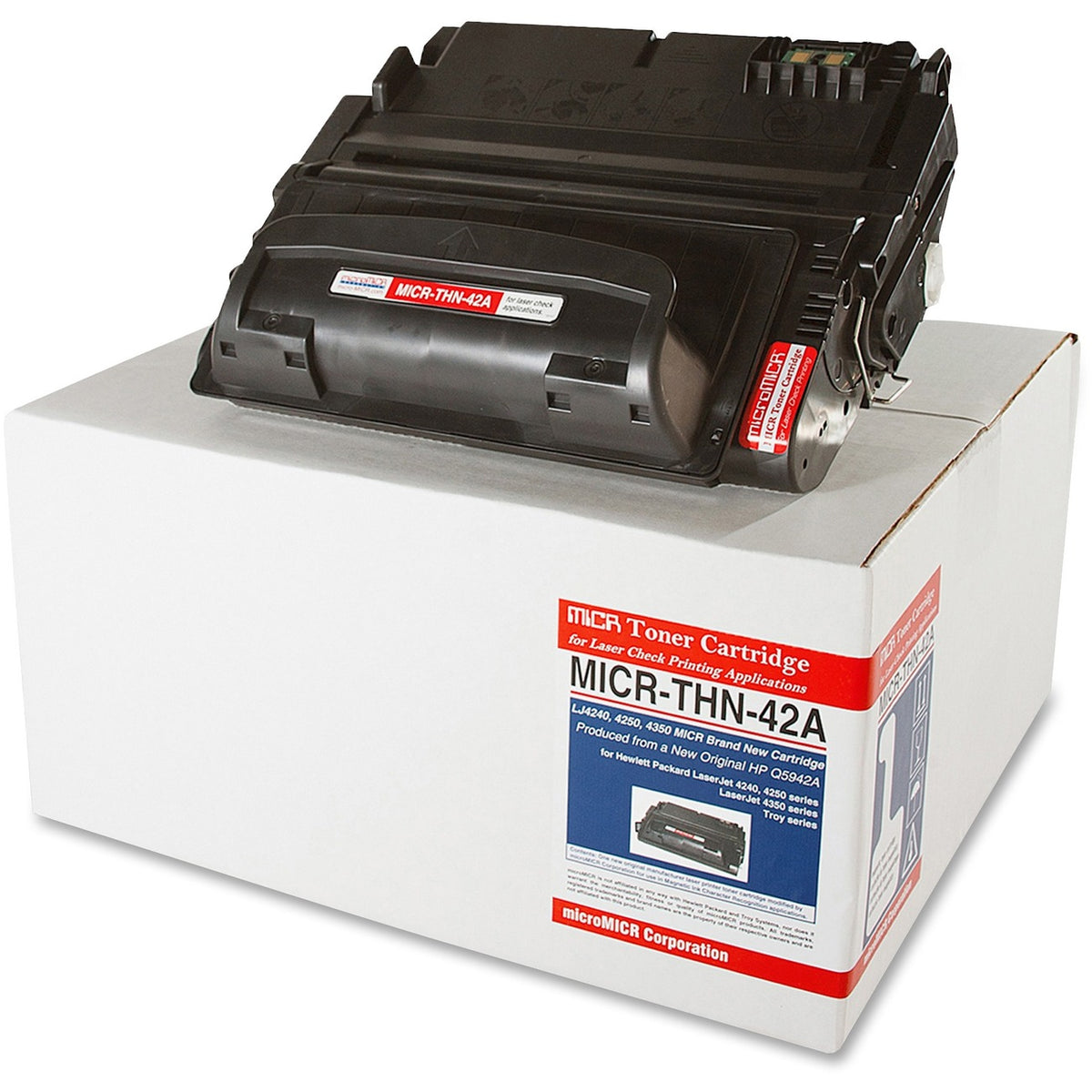 microMICR MICR Standard Yield Laser Toner Cartridge Q5942A - Black - 1 Each