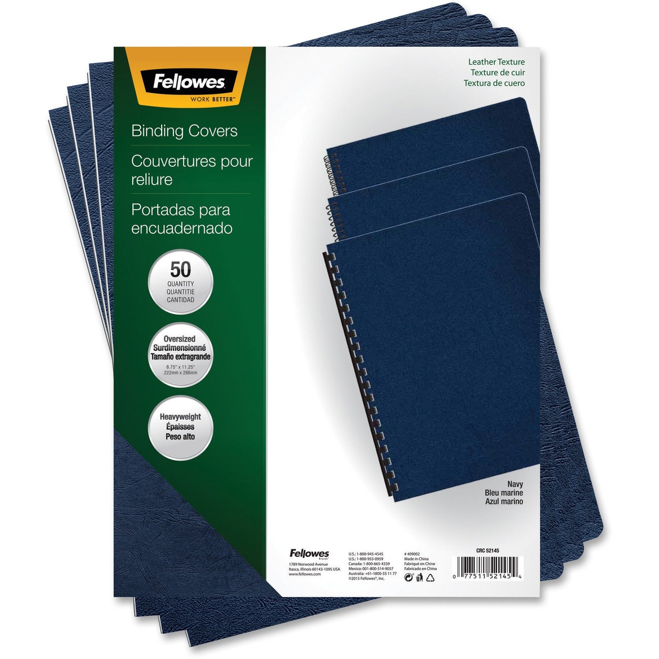 Fellowes Cover Ovrsze Exec 50Pk Ny