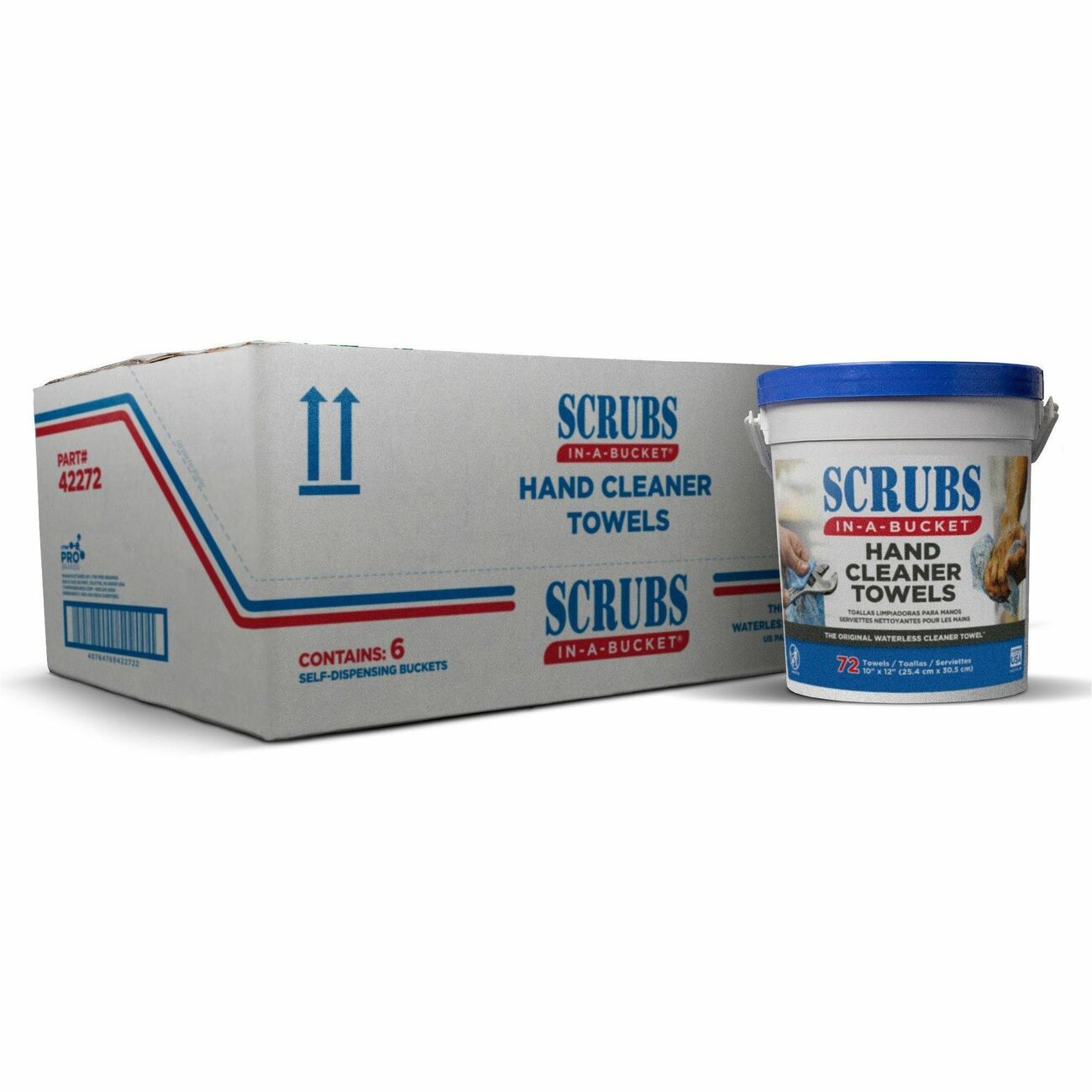 Wipes Scrubs Inabucket 72Ct CT