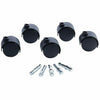 Master Caster Deluxe 2" Hooded Duet Carpet 5 Caster Set