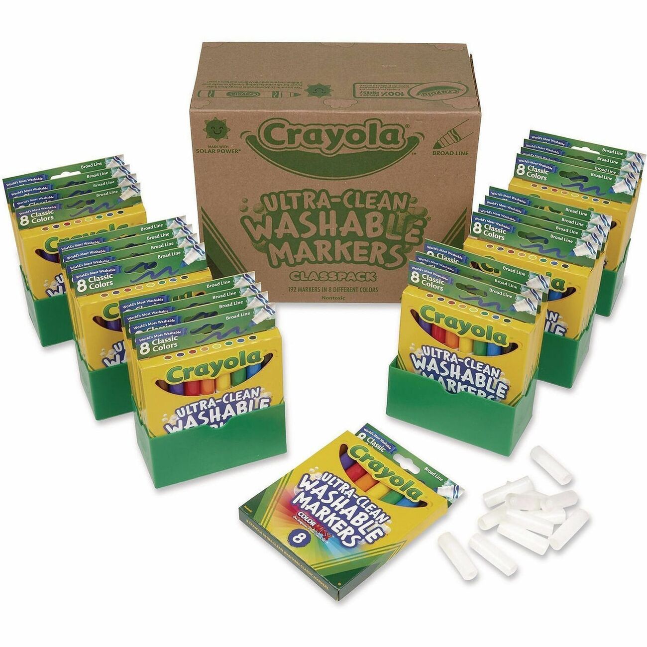 Crayola Classpk Mkr Bl 8Clr 192Ct U/Cl
