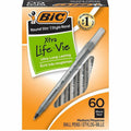 BIC Pen Roundstic Bp Md Bk 60Pk